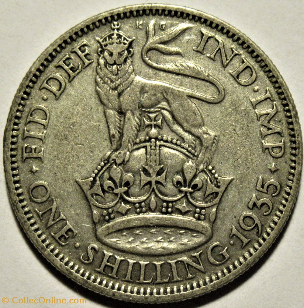 monnaies monde royaume uni george v one shilling 1935 great britain