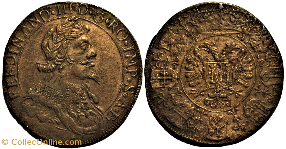 c.1650 Besançon Token - Ferdinand III Holy Roman Emperor monnaies europe medievale france feodales c 1650 besancon token ferdinand iii holy roman emperor