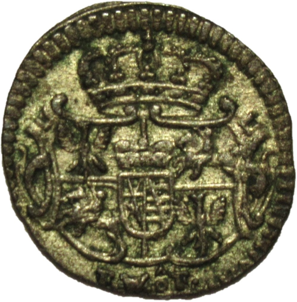 monnaies europe medievale saint empire romain germanique friedrich august ii 1 pfennig 1751 electorate of saxony