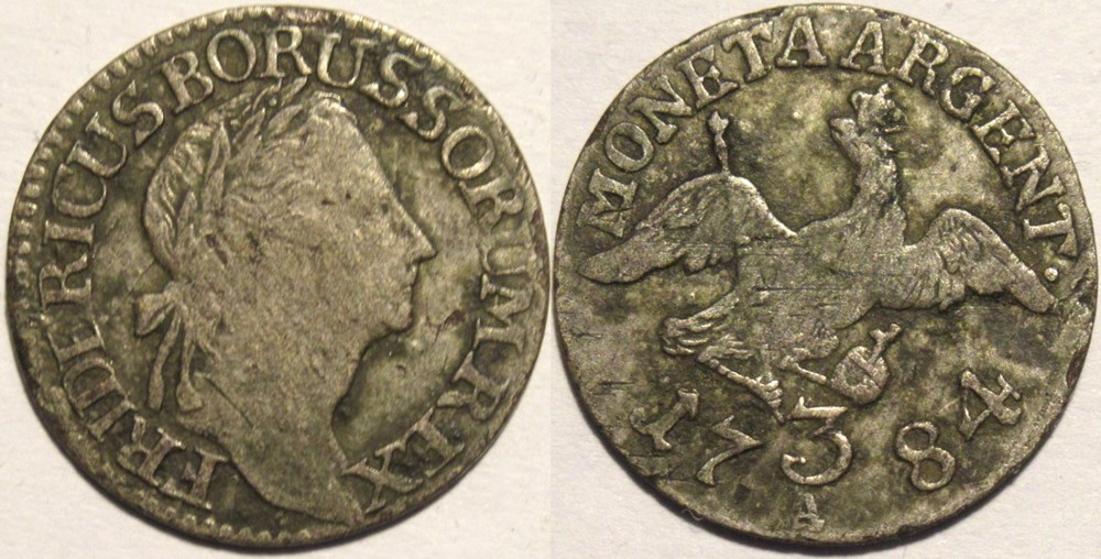Friedrich II the Great - 3 Groscher 1780, Kingdom of Prussia monnaies europe medievale saint empire romain germanique friedrich ii the great 3 groscher 1780 kingdom of prussia