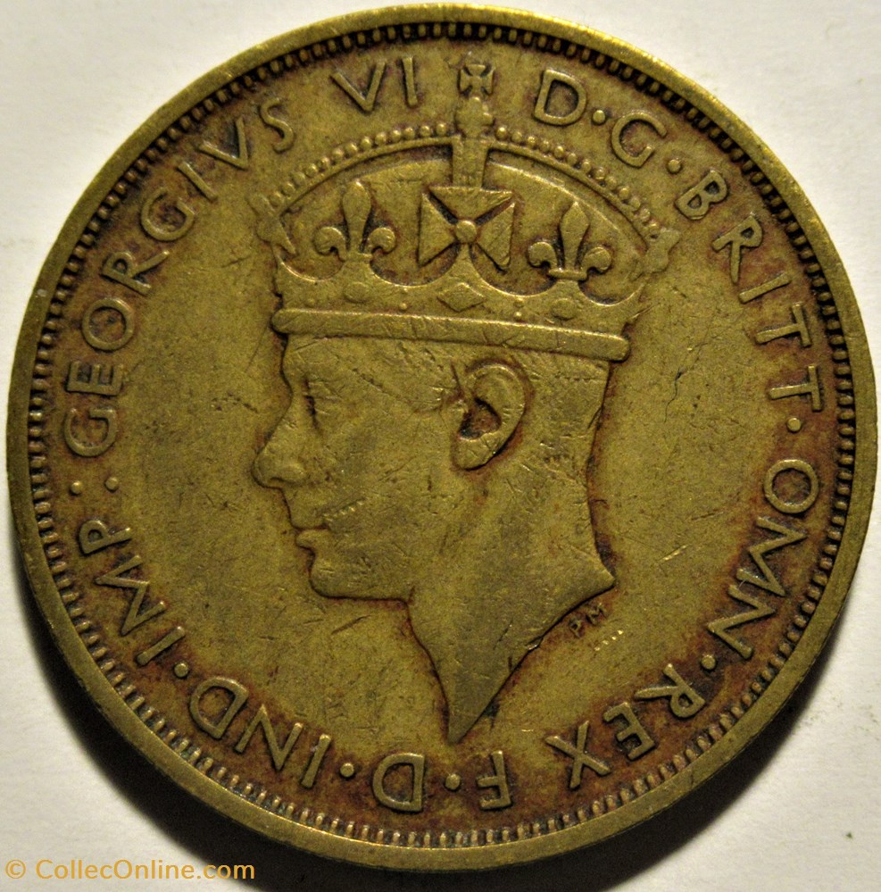 George VI - Two Shillings 1939 KN - West Africa monnaies monde nigeria george vi two shillings 1939 kn west africa