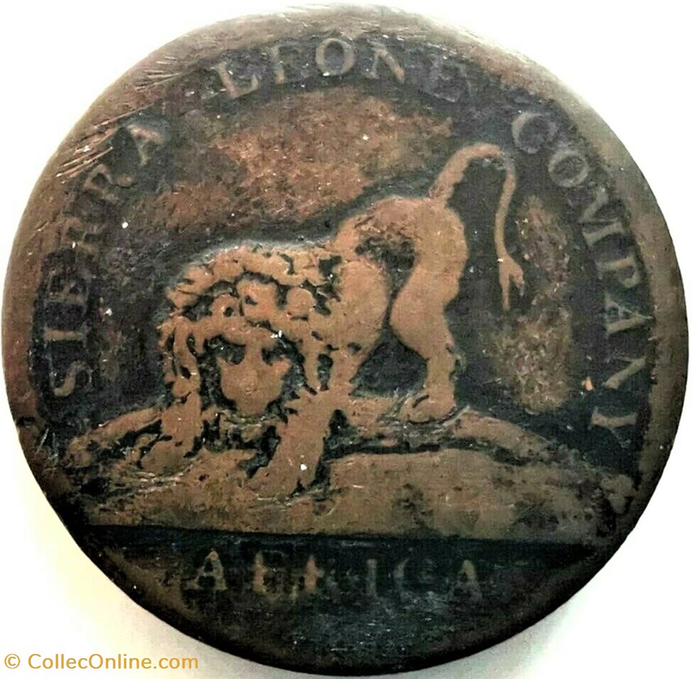 Sierra Leone - One Penny 1791 - Africa monnaies monde sierra leone one penny 1791 africa