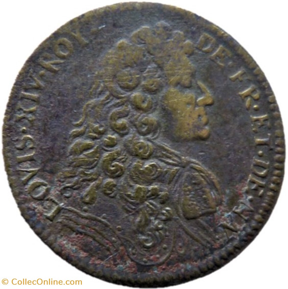 monnaies paranumismatique jetons poids louis xiv jeton paix de nimegue 1679