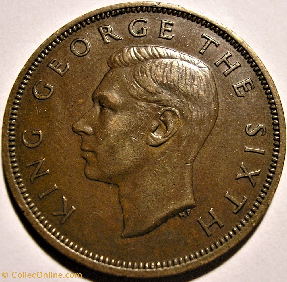 George VI - One Penny 1952 - New Zealand monnaie monde nouvelle zelande george vi one penny 1952 new zealand
