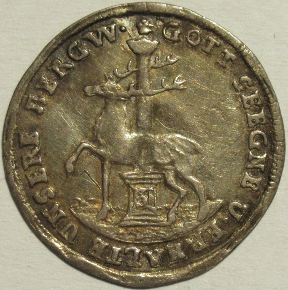 Christoph Friedrich & Jost Christian - 1/24 Thaler 1724 - County of Stolberg monnaies monde allemagne christoph friedrich jost christian 1 24 thaler 1724 county of stolberg