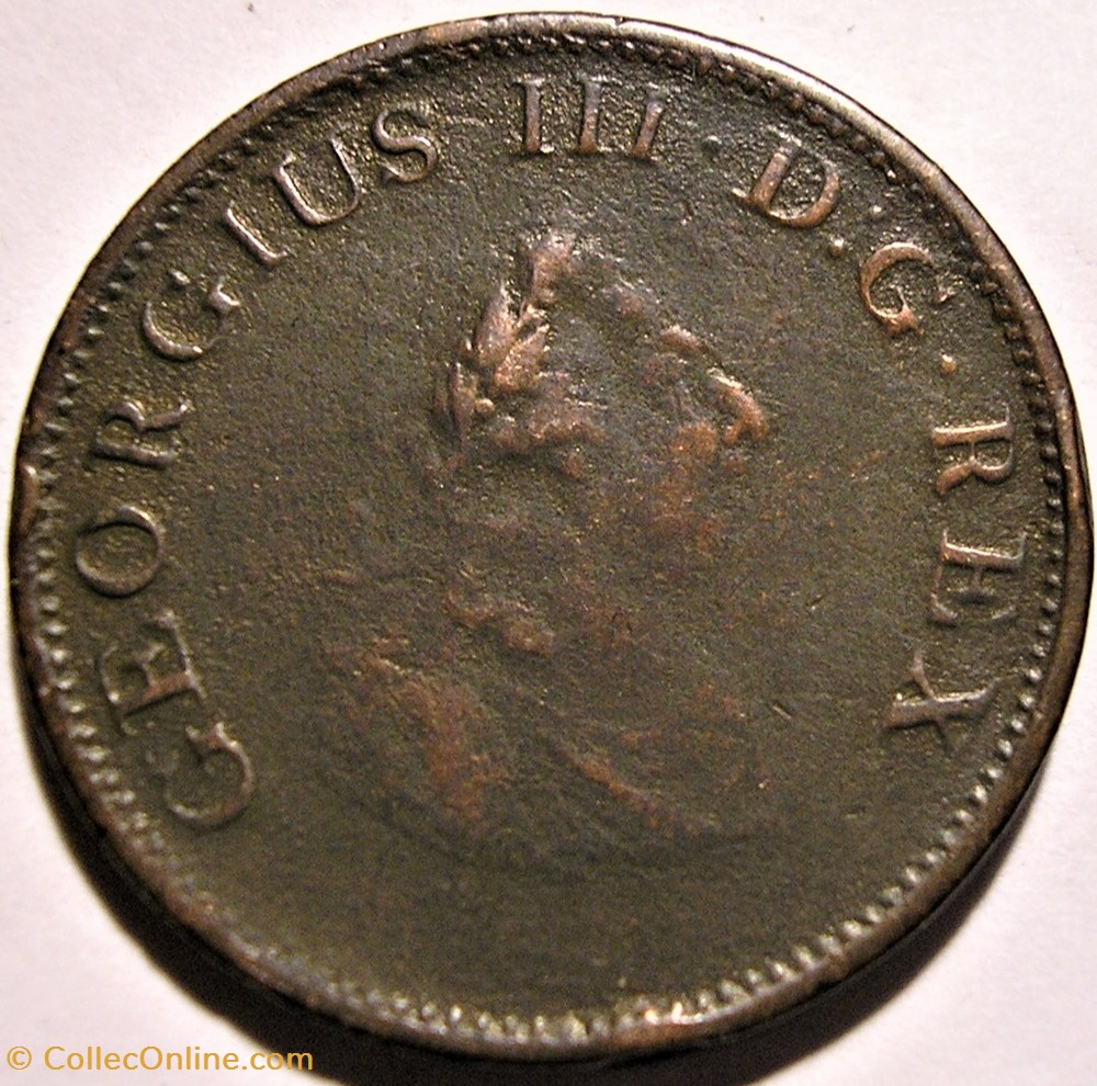 George III - Half Penny 1805 Ireland (ex.3) monnaies monde royaume uni george iii half penny 1805 ireland ex 3