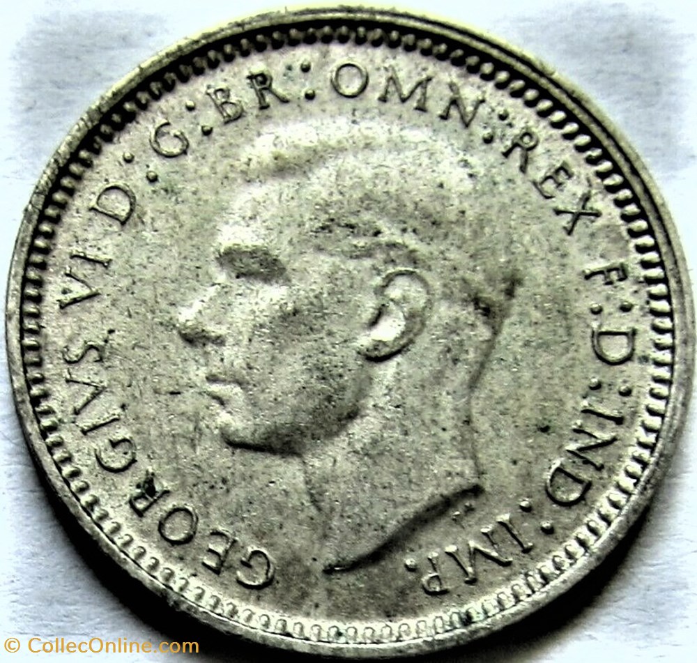 George VI - 3 Pence 1948 - Australia 2 monnaies monde australie george vi 3 pence 1948 australia