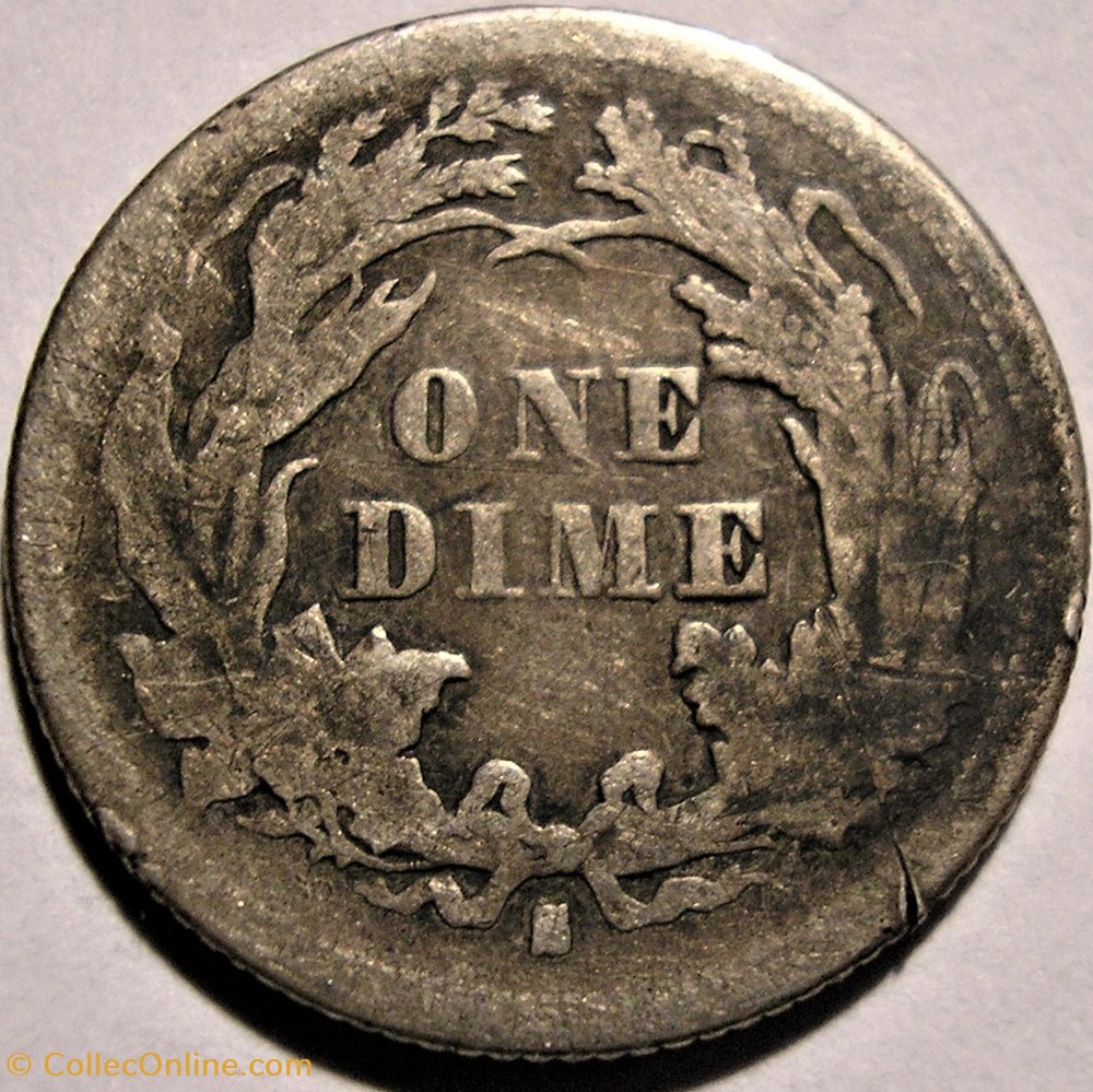 monnaie monde etat uni 1875 s below dime 10 cents
