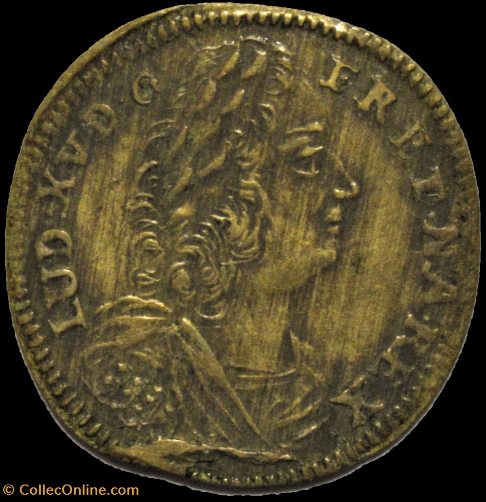 Louis XV - c.1726, Rechenpfennig par Michael Leichkauff monnaies paranumismatique jetons poids louis xv c 1726 rechenpfennig par michael leichkauff
