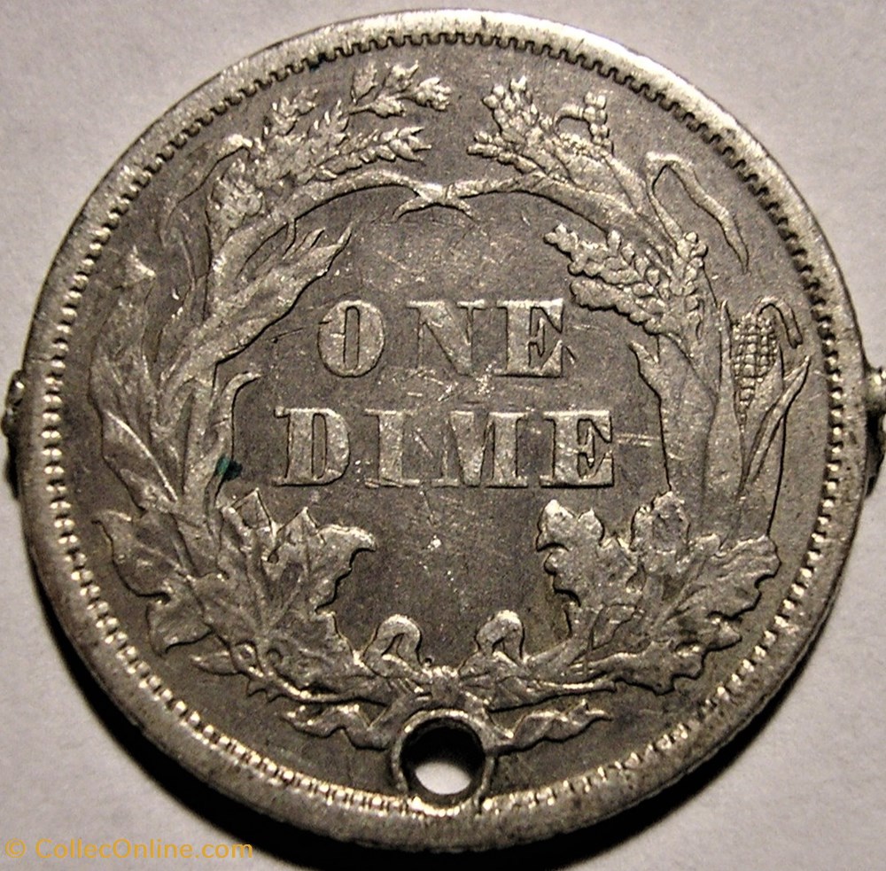 monnaie monde etat uni 1871 dime 10 cents