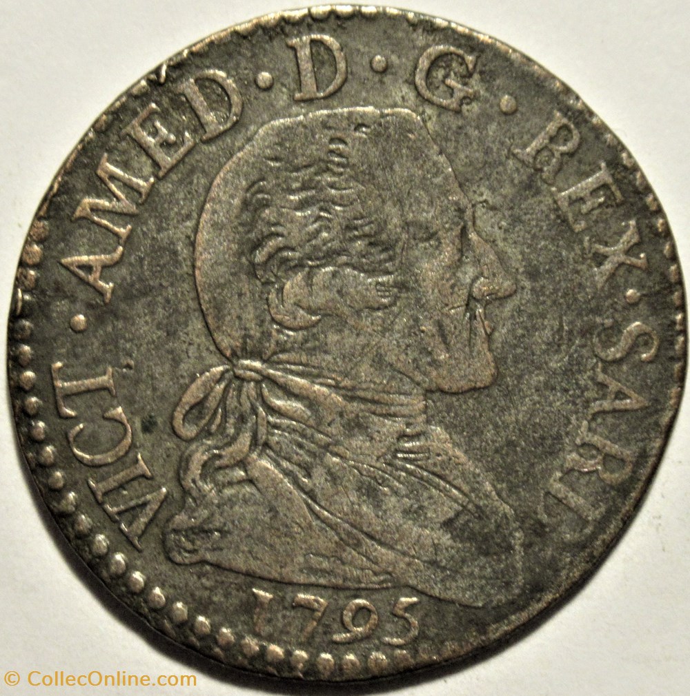 1795 Royaume de Sardaigne, 20 Soldi - Victor-Amédée III de Savoie (ex.3) 2 monnaies 1795 royaume de sardaigne 20 soldi victor amedee iii de savoie ex 3