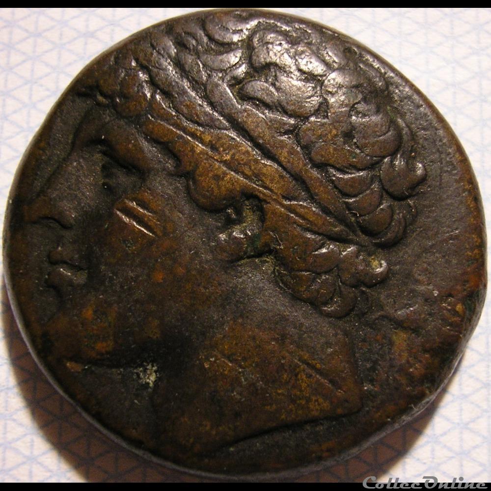 Syracuse, Sicily - Hieron II - AE20 BC. 275-215 3 monnaie antique grecque syracuse sicily hieron ii ae20 bc 275 215