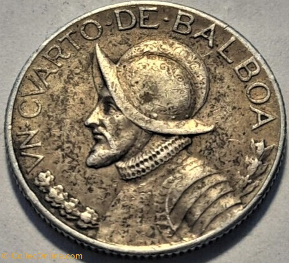 Panama - ¼ Balboa 1930 monnaies monde panama balboa 1930