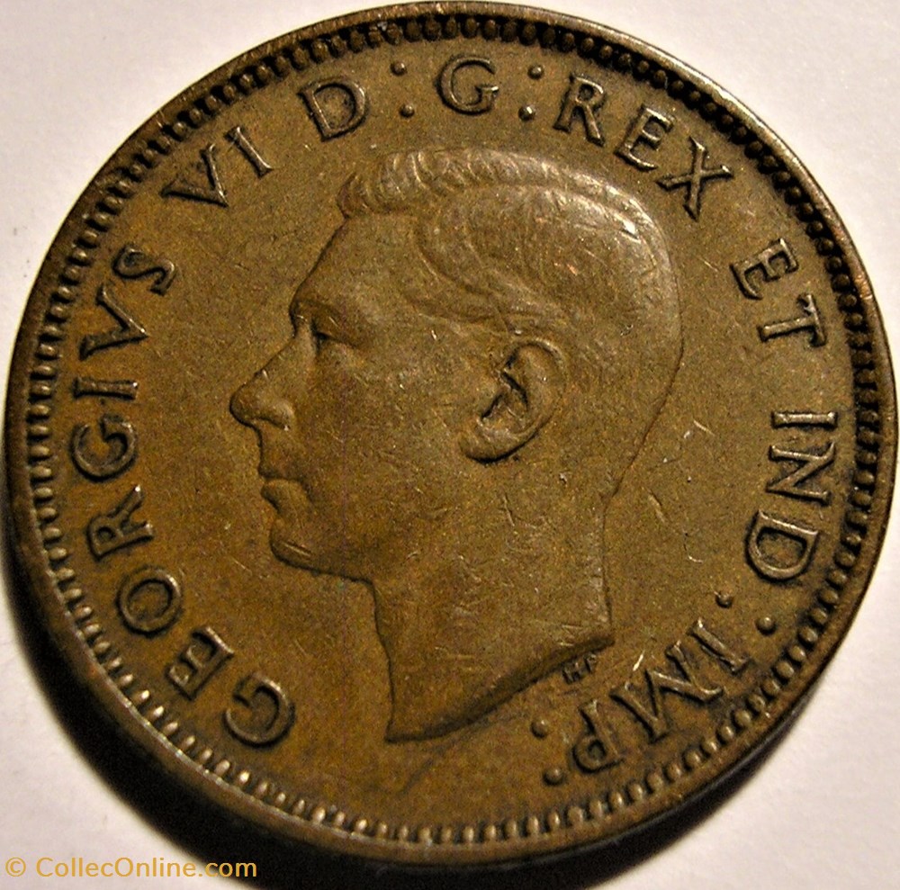 George VI - 1 Cent 1941 monnaie monde canadum george vi 1 cent 1941