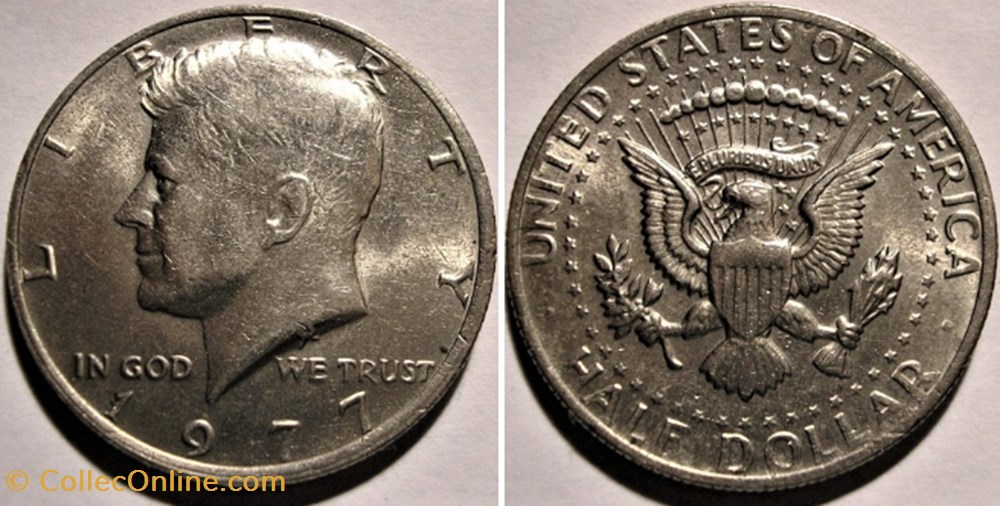 monnaie monde etat uni 1977 half dollar