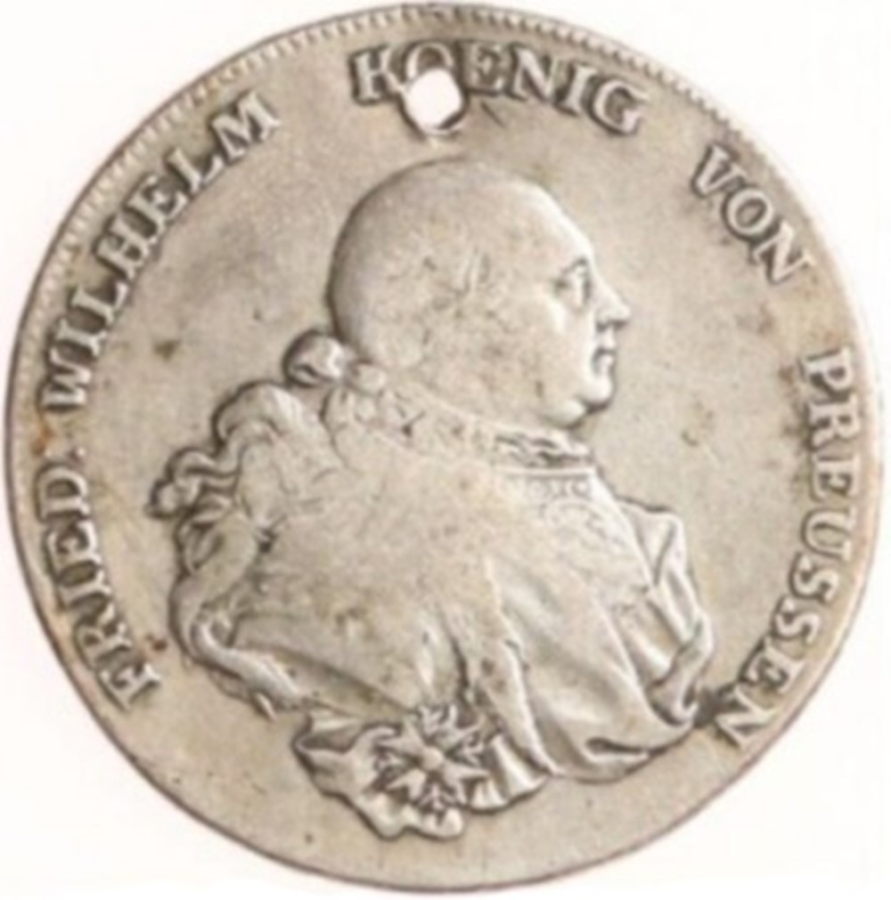 monnaies europe medievale saint empire romain germanique friedrich wilhelm ii 1 reichsthaler 1790 berlin kingdom of prussia