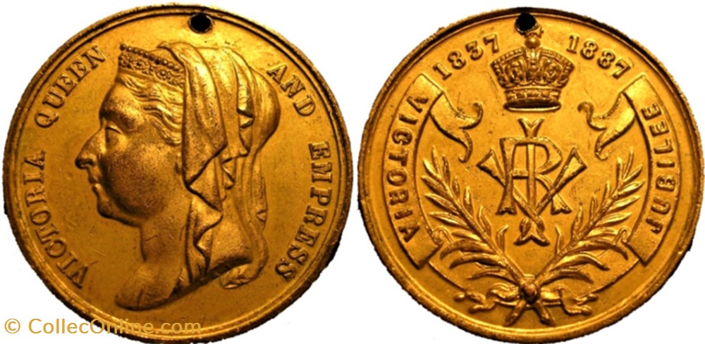 medaille royaume uni victoria 1887 golden jubilee medal great britain