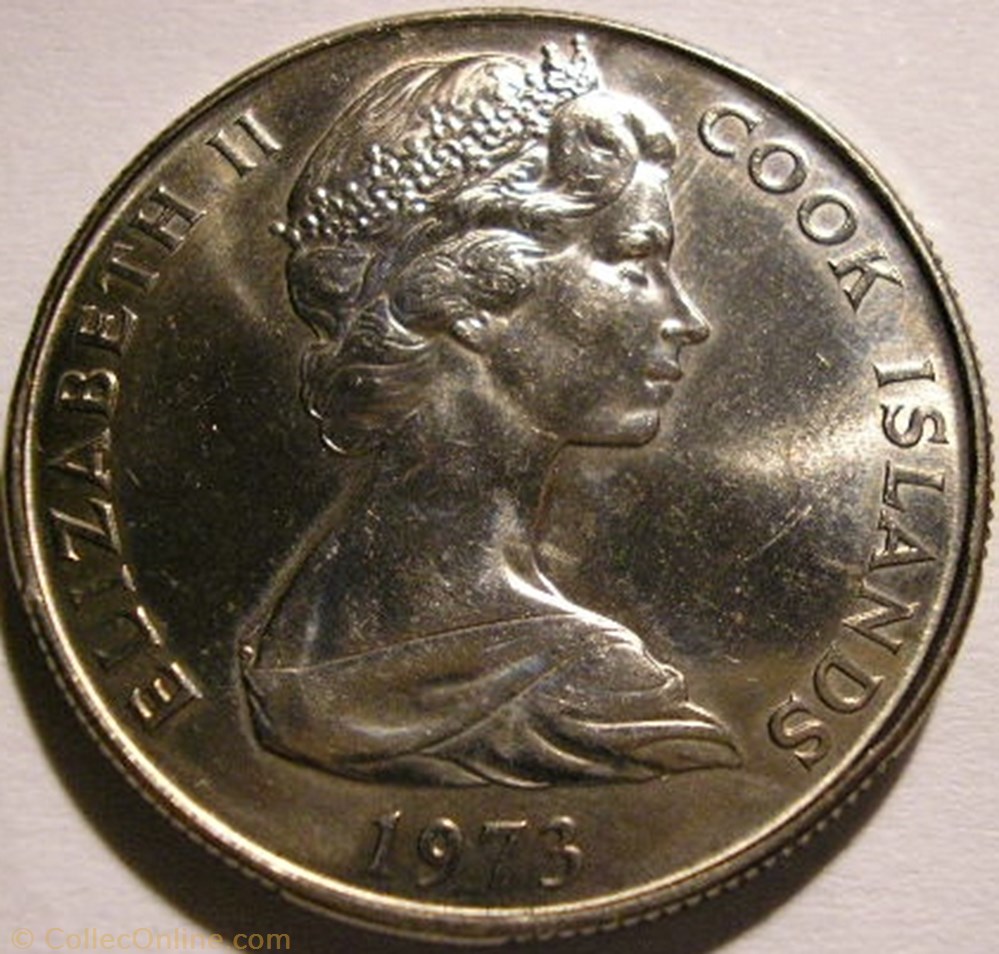 Elizabeth II - 50 Cents 1973 - Cook Islands monnaie monde ile elizabeth ii 50 cents 1973 cook islands