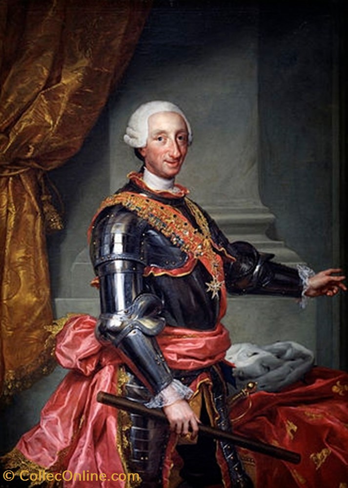 1757/6 Royaume de Naples, Tornese - Carlo di Borbone - Overdate 2 monnaies europe medievale 1757 6 royaume de naples tornese carlo di borbone overdate
