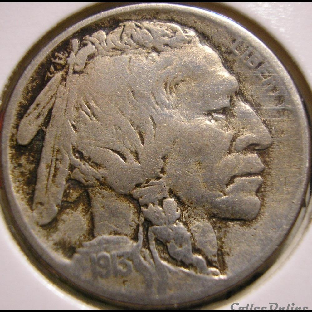 1913 5 Cents - Type 2 - Error monnaie monde etat uni 1913 5 cents type 2 error
