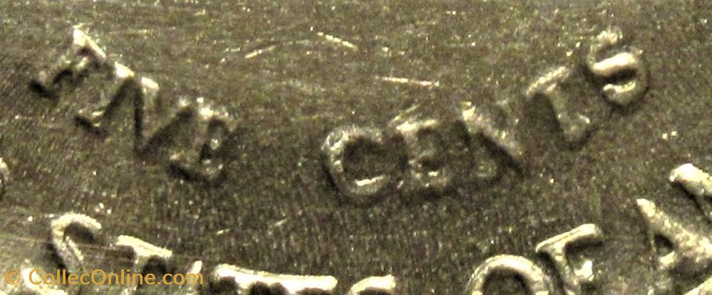 monnaies monde etats unis 1988 five cents jefferson philadelphia rippled