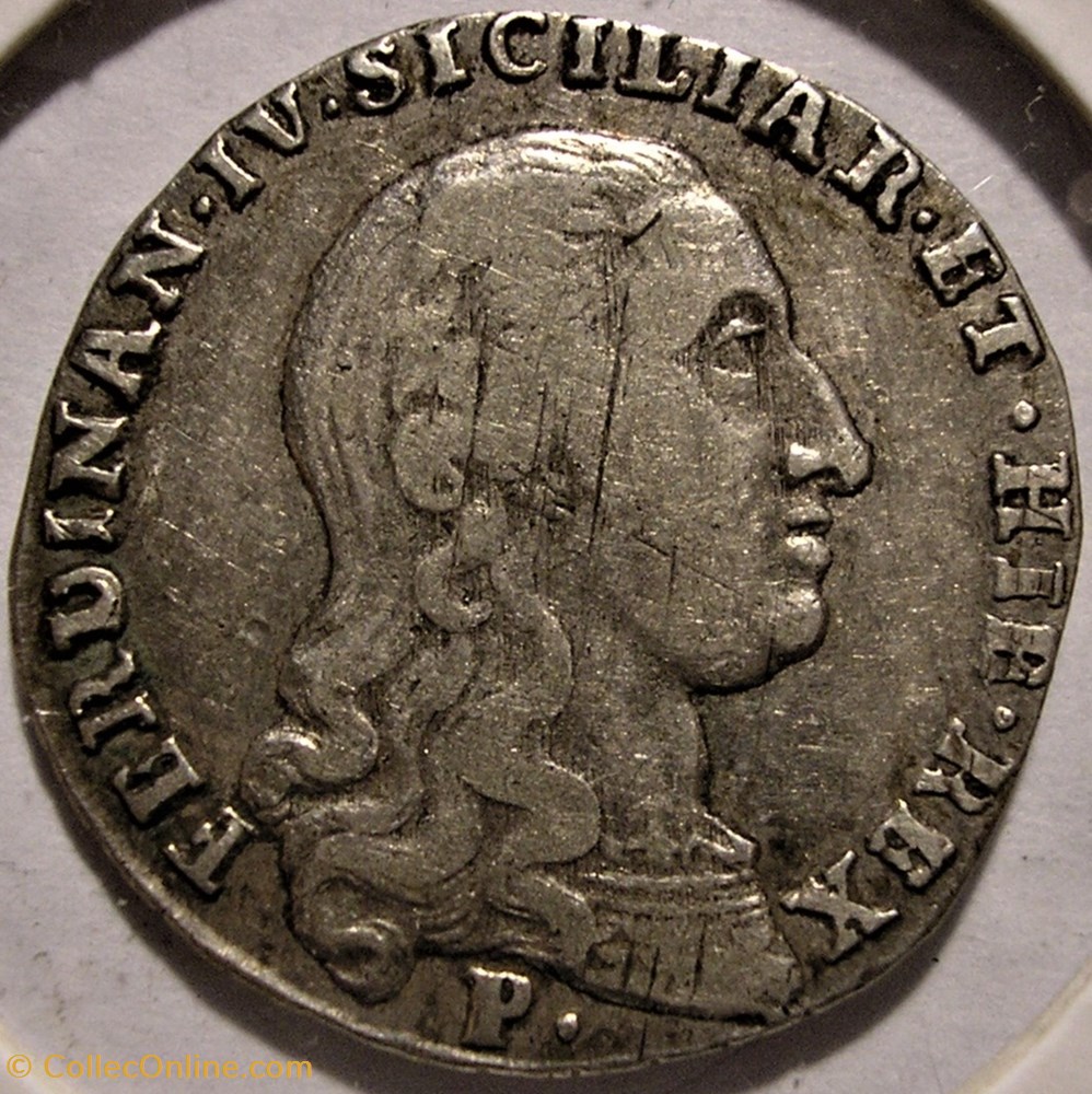 1798 Royaume de Naples 20 Grana - Ferdinando IV de Bourbon-Siciles (ex.3) monnaies monde italie 1798 royaume de naples 20 grana ferdinando iv de bourbon siciles ex 3