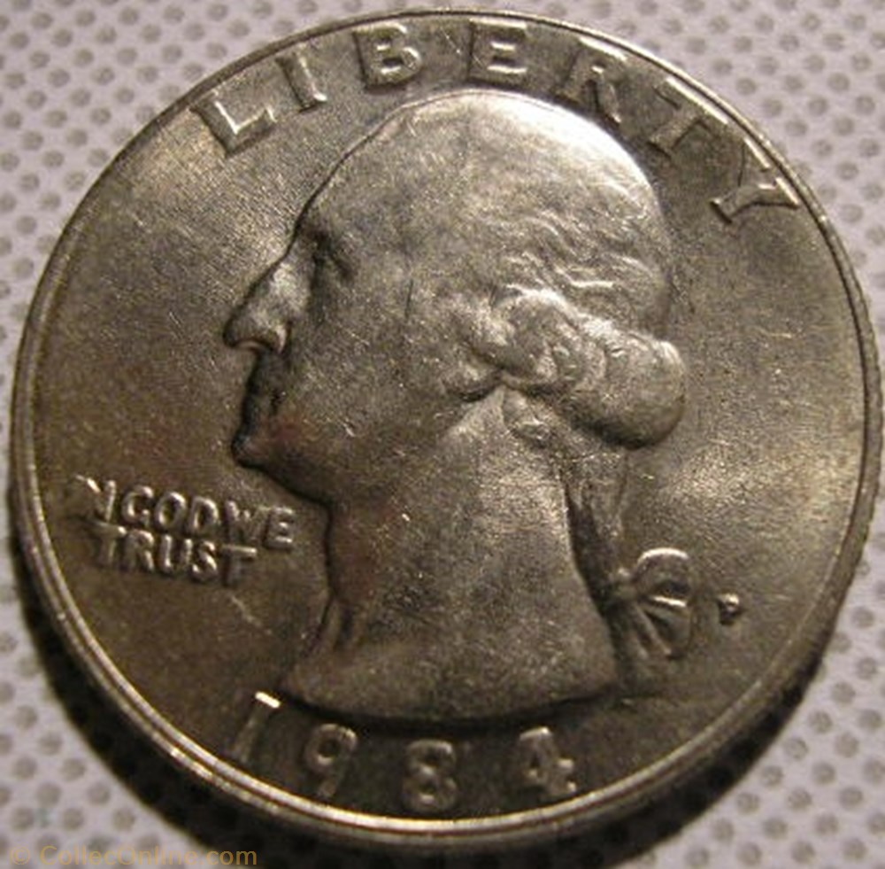 1984 P Quarter Dollar monnaie monde etat uni 1984 p quarter dollar