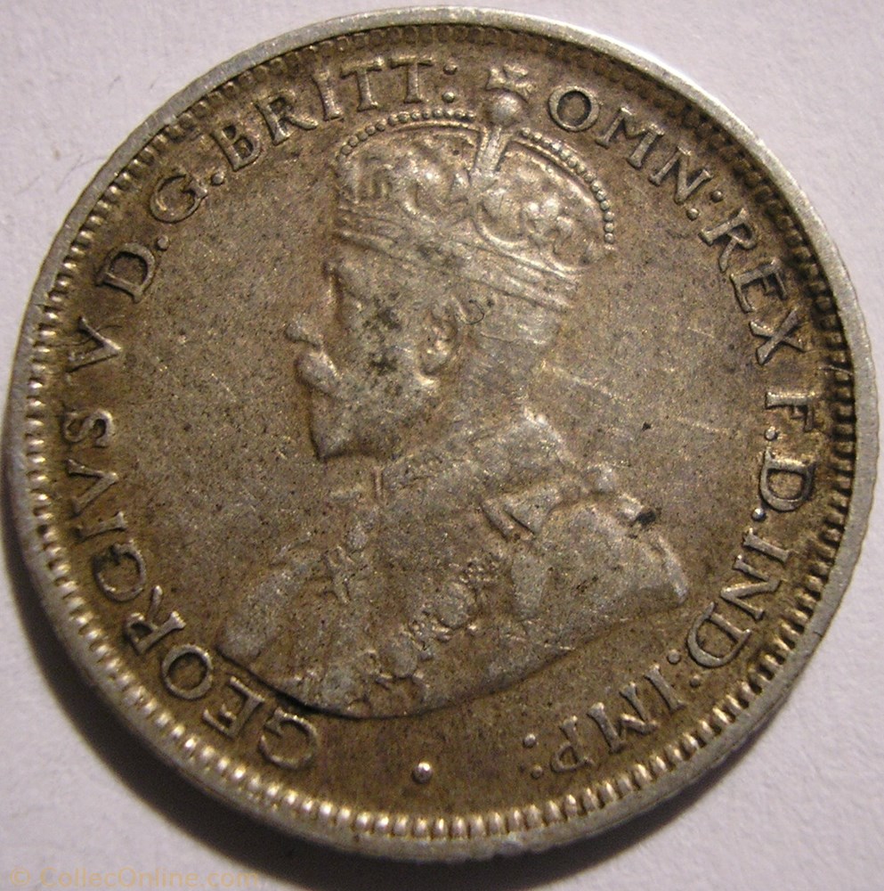 George V - Six Pence 1917 Melbourne - Australia monnaie monde australie george v six pence 1917 melbourne australia
