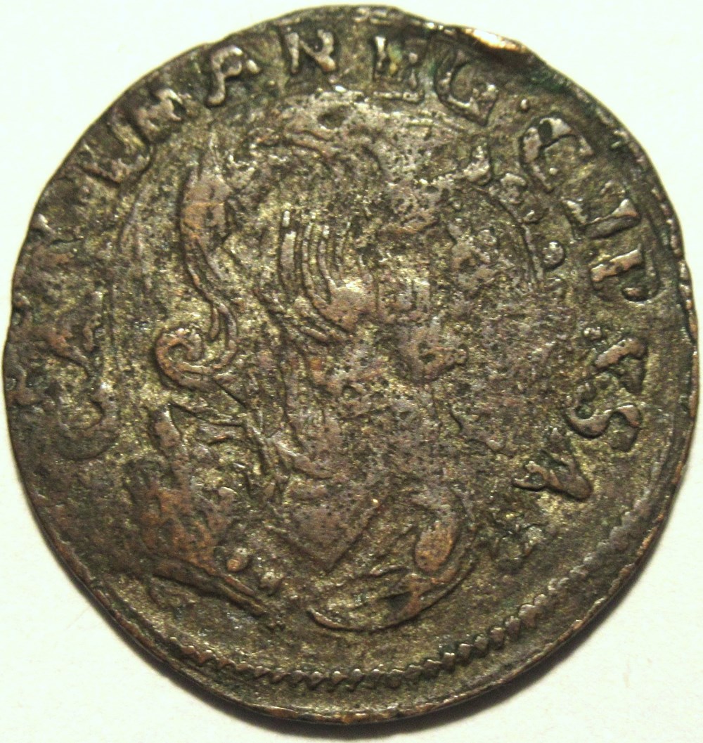 Duché de Savoie, 1/2 Soldo 1648 - Carlo Emanuele II monnaies europe medievale france feodales duche de savoie 1 2 soldo 1648 carlo emanuele ii