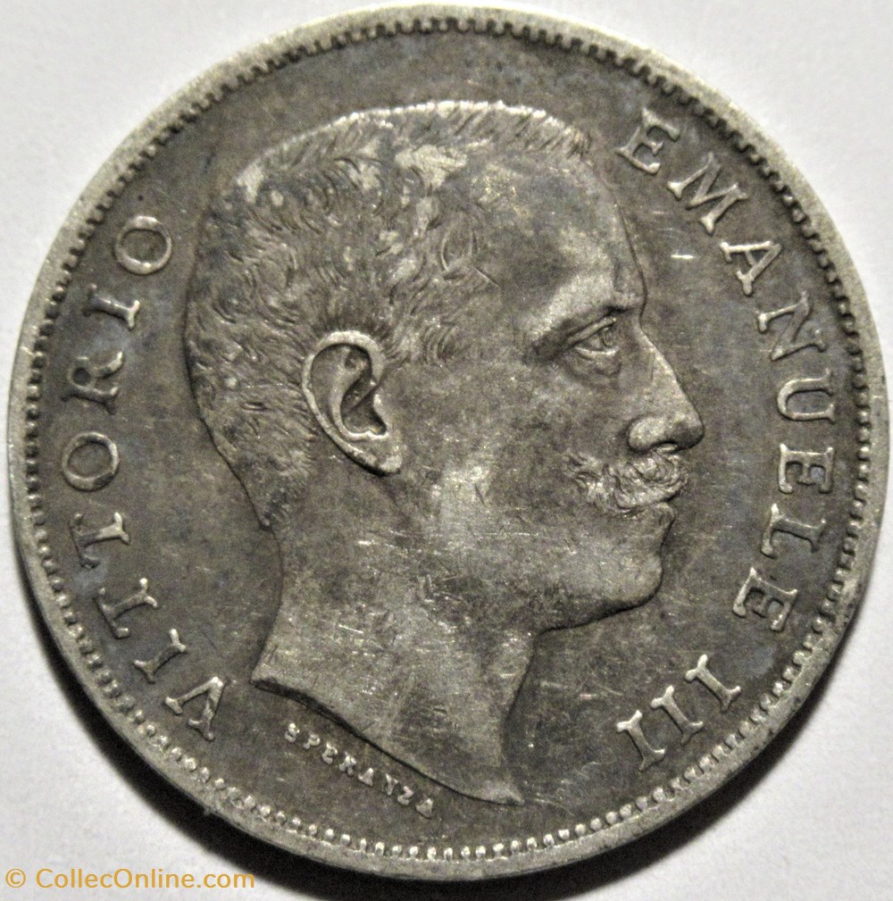 1901 Royaume d'Italie, Lira, Roma - Vittorio Emanuele III (ex.2) 2 monnaies monde 1901 royaume italie lira roma vittorio emanuele iii ex 2