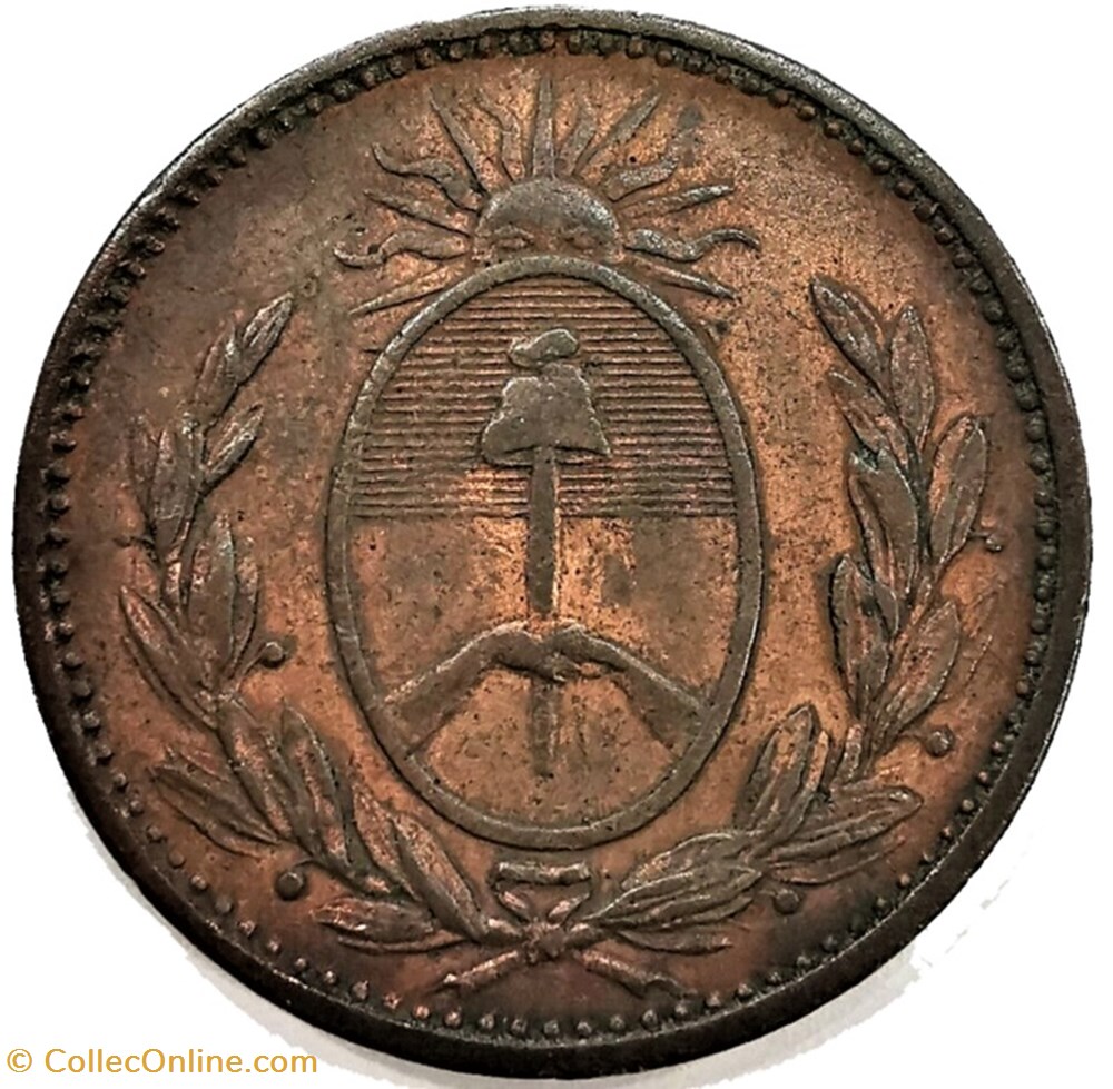 Argentina - 1 Decimo 1823, Buenos Aires 2 monnaies monde argentine argentina 1 decimo 1823 buenos aires