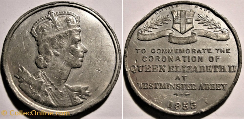medailles canada elizabeth ii medal 1953 coronation at westminster uk