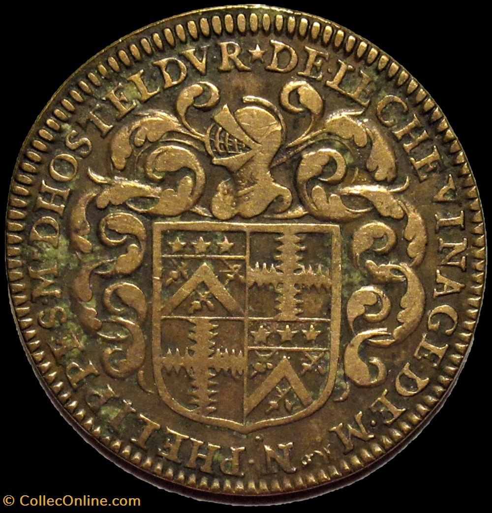 Ville de Paris - Jeton 1652 - Nicolas Phelippes monnaies paranumismatique jetons poids ville de paris jeton 1652 nicolas phelippes
