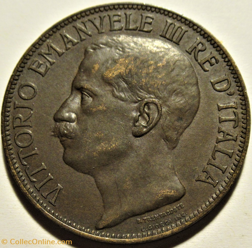 1911 Regno d'Italia, 10 Centesimi, Roma - Vittorio Emanuele III (ex.2) 2 monnaies monde italie 1911 regno italia 10 centesimi roma vittorio emanuele iii ex 2