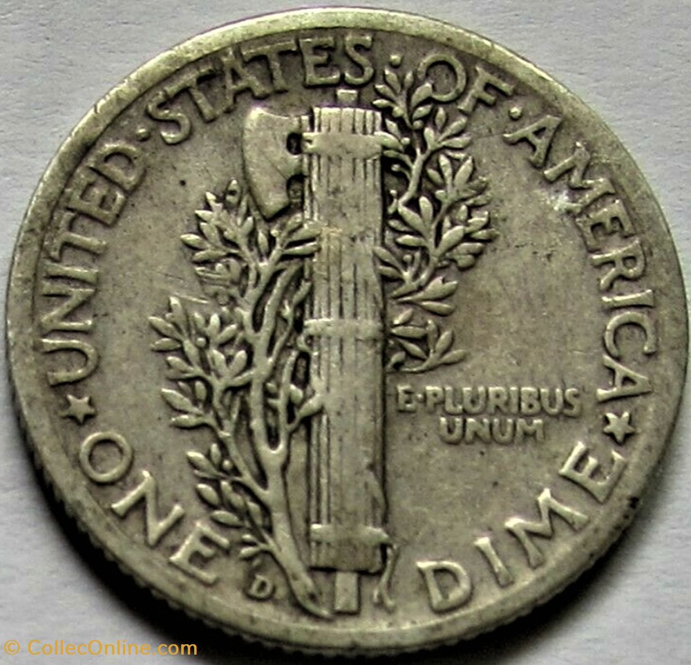 1941 Denver Dime 2 monnaies monde etats unis 1941 denver dime