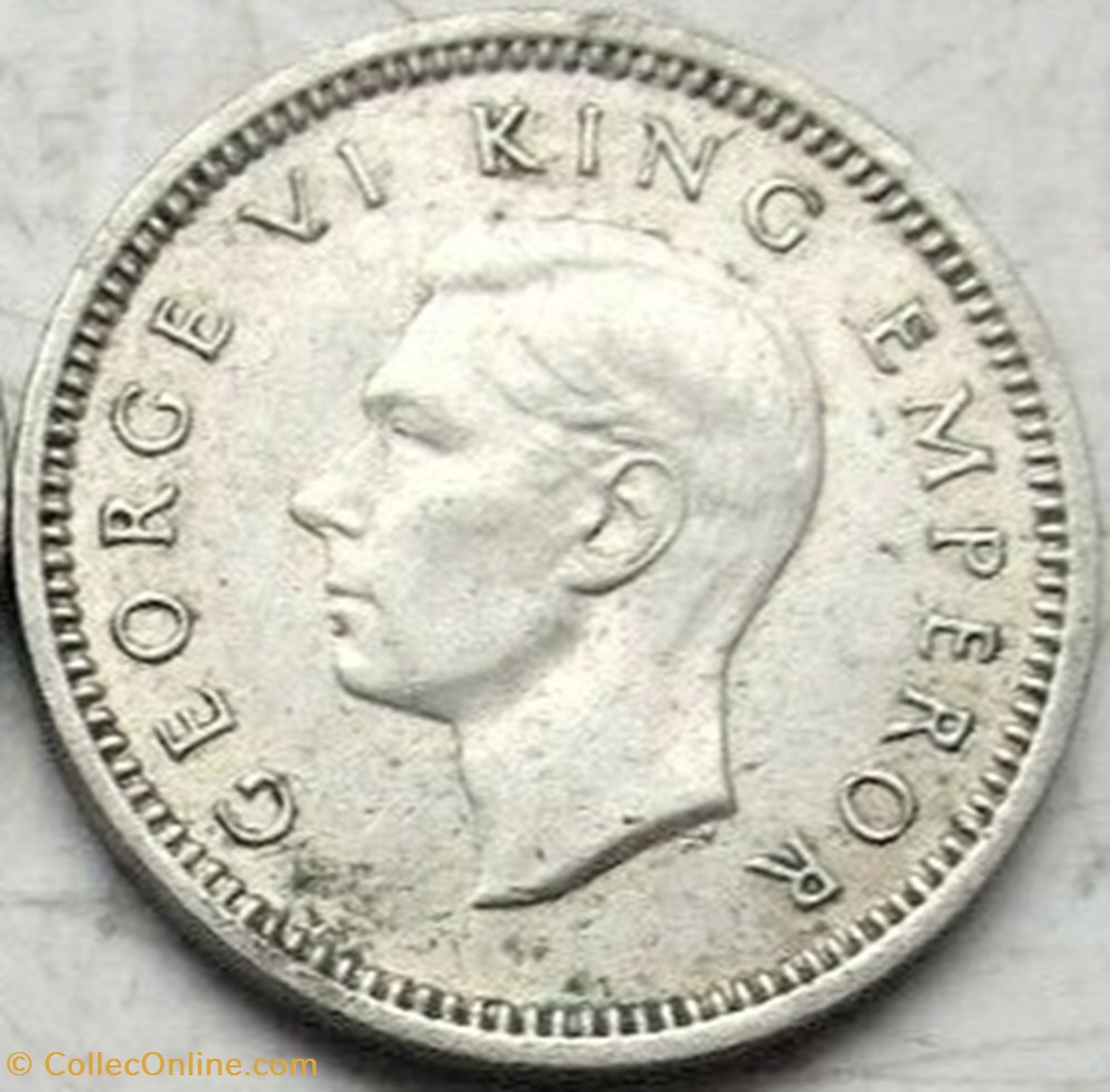 George VI - 3 Pence 1939 - New Zealand monnaie monde nouvelle zelande george vi 3 pence 1939 new zealand