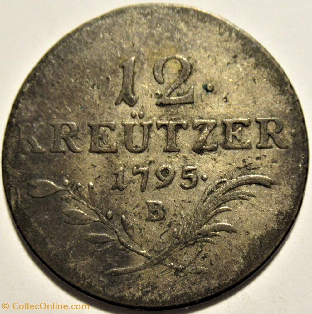 Franz II - 12 Kreutzer 1795 Kremnica, Austrian Empire 3 monnaies monde autriche franz ii 12 kreutzer 1795 kremnica austrian empire