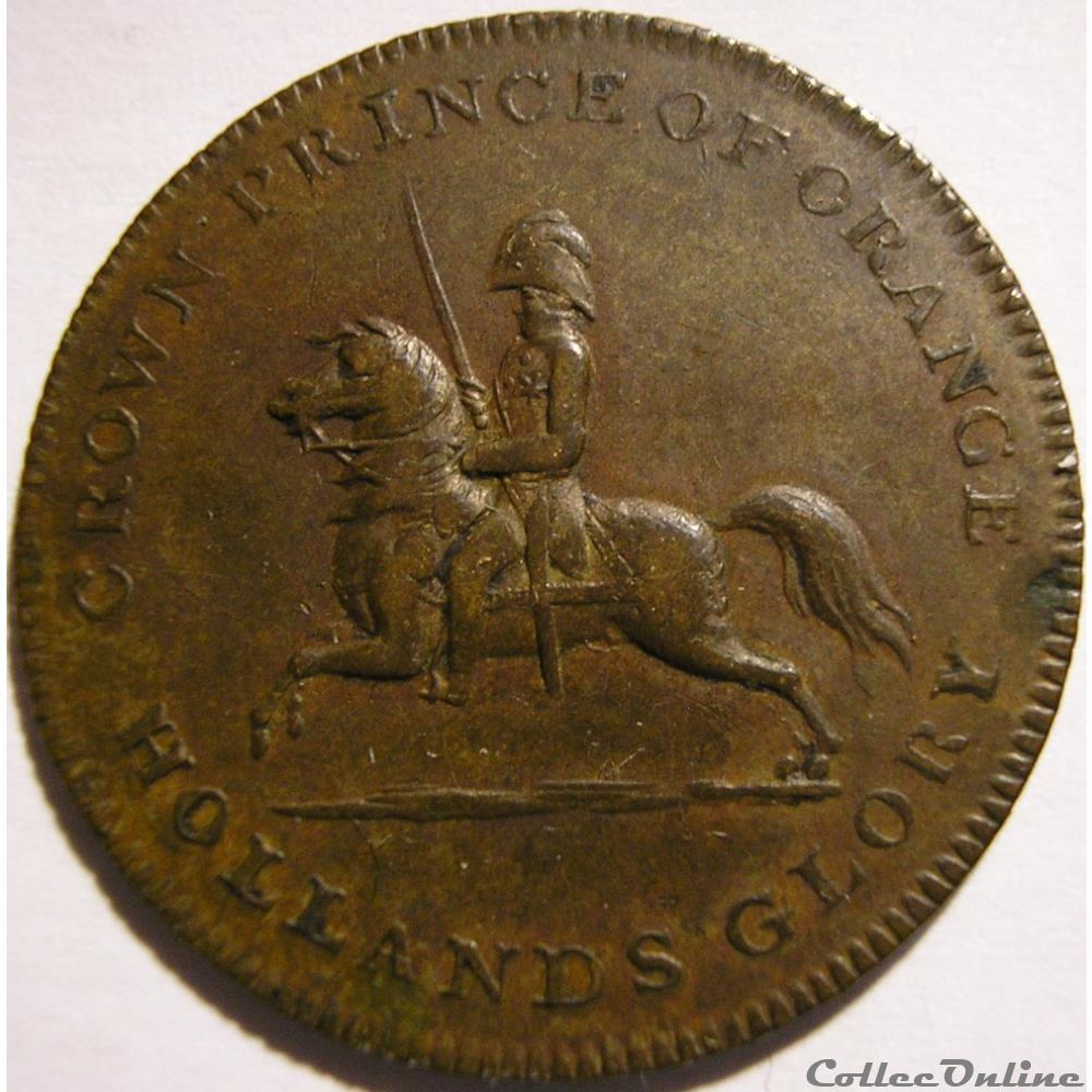 Waterloo 1815 - Crown Prince of Orange Token - Great Britain 3 monnaie monde royaume uni waterloo 1815 crown prince of orange token great britain
