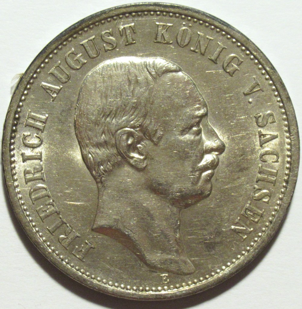 Friedrich August III - 3 Mark 1911 - Kingdom of Saxony monnaies europe medievale saint empire romain germanique friedrich august iii 3 mark 1911 kingdom of saxony