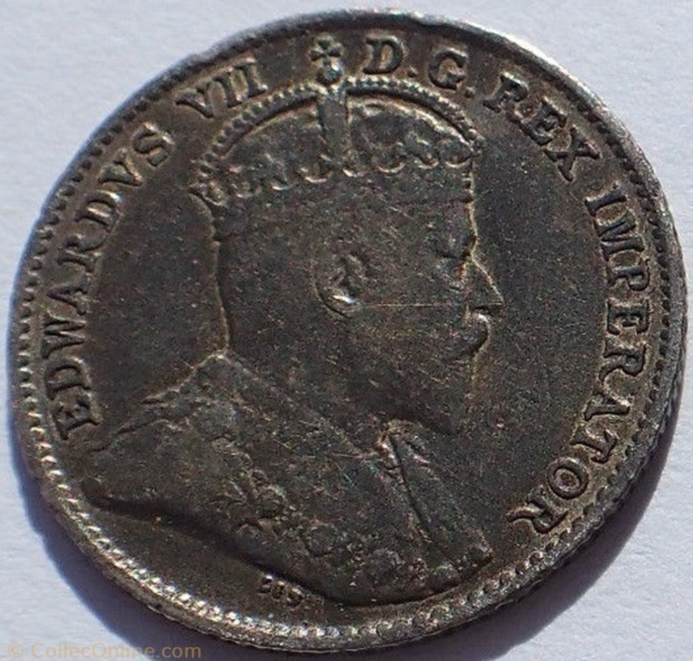 Edward VII - 5 Cents 1910 monnaies monde canada edward vii 5 cents 1910