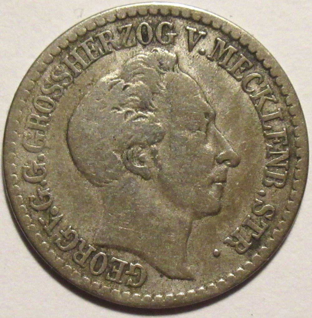monnaies monde allemagne georg 4 schillinge 1849 grand duchy of mecklenburg strelitz