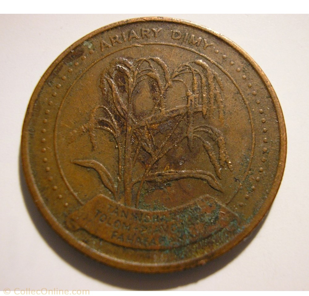 Madagascar - 5 Ariary 1992 monnaie monde madagascar 5 ariary 1992