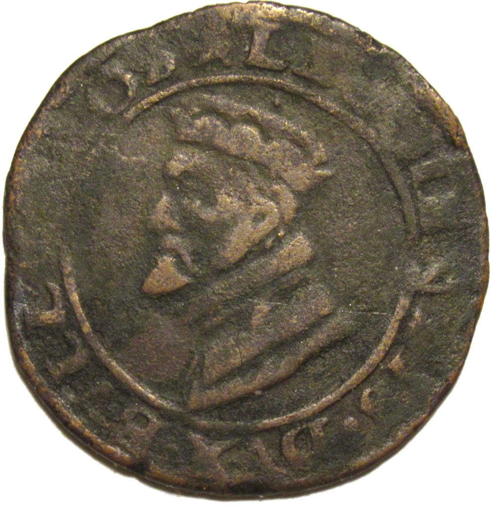 Ernest de Bavière, 1 Liard - Principauté Épiscopale de Liège monnaies europe medievale saint empire romain germanique ernest de baviere 1 liard principaute episcopale de liege