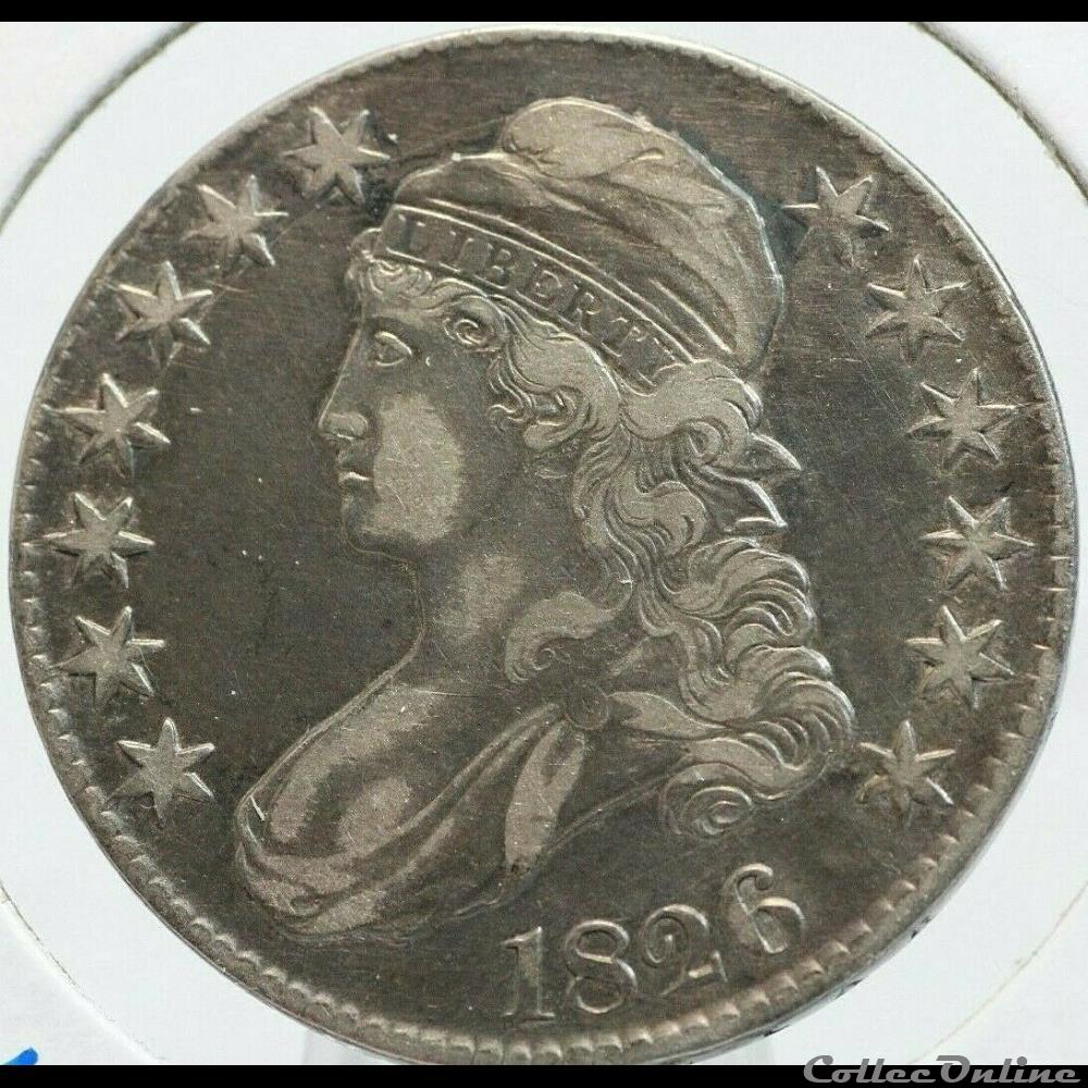 1826 Capped Bust Lettered Edge monnaie monde etat uni 1826 capped bust lettered edge