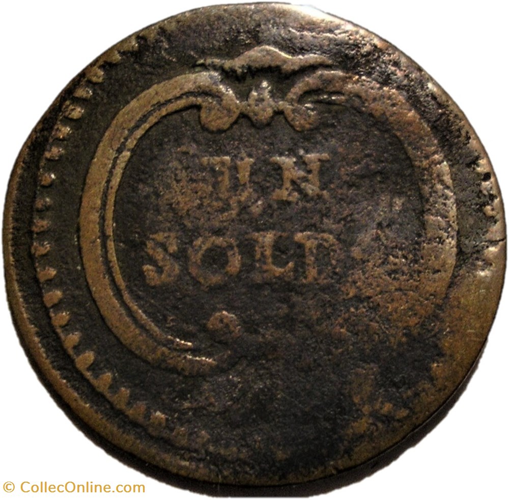 1783 Duchy of Modena e Reggio, Soldo - Ercole III d'Este 2 monnaies monde italie 1783 duchy of modena e reggio soldo ercole iii este