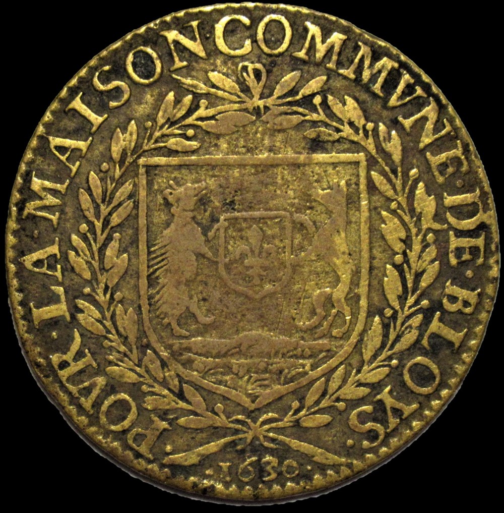 monnaies paranumismatique jetons poids louis xiii 1630 jeton la maison commune de blois