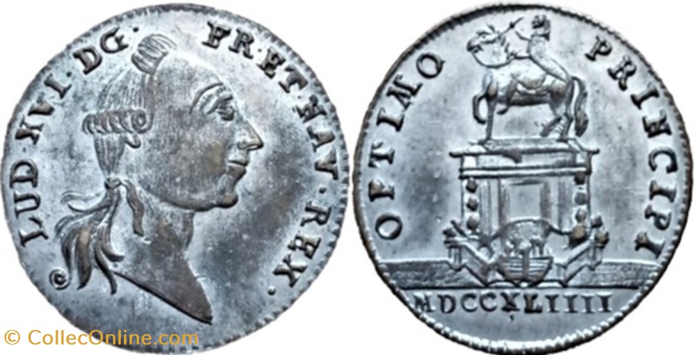 Louis XVI - c.1780 Jeton, "Optimo Principi" monnaies paranumismatique jetons poids louis xvi c 1780 jeton optimo principi