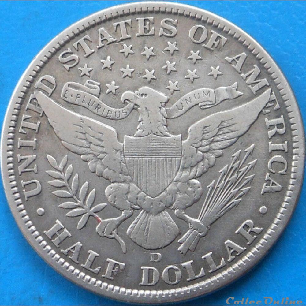 1908 Denver Half $ monnaie monde etat uni 1908 denver half