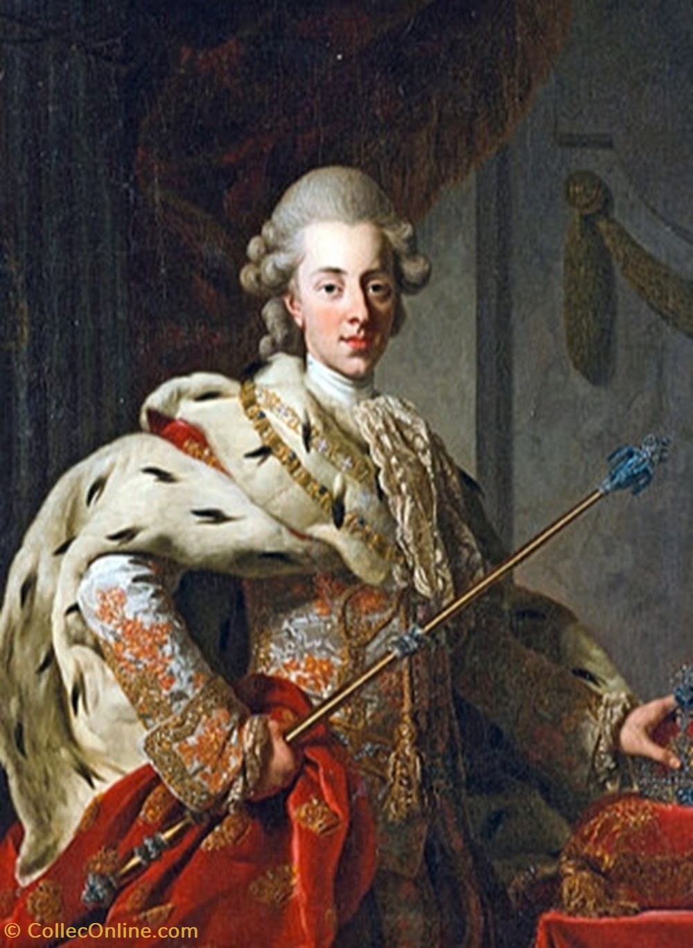 Christian VII - 1 Skilling Dansk 1771 4 monnaies monde danemark christian vii 1 skilling dansk 1771