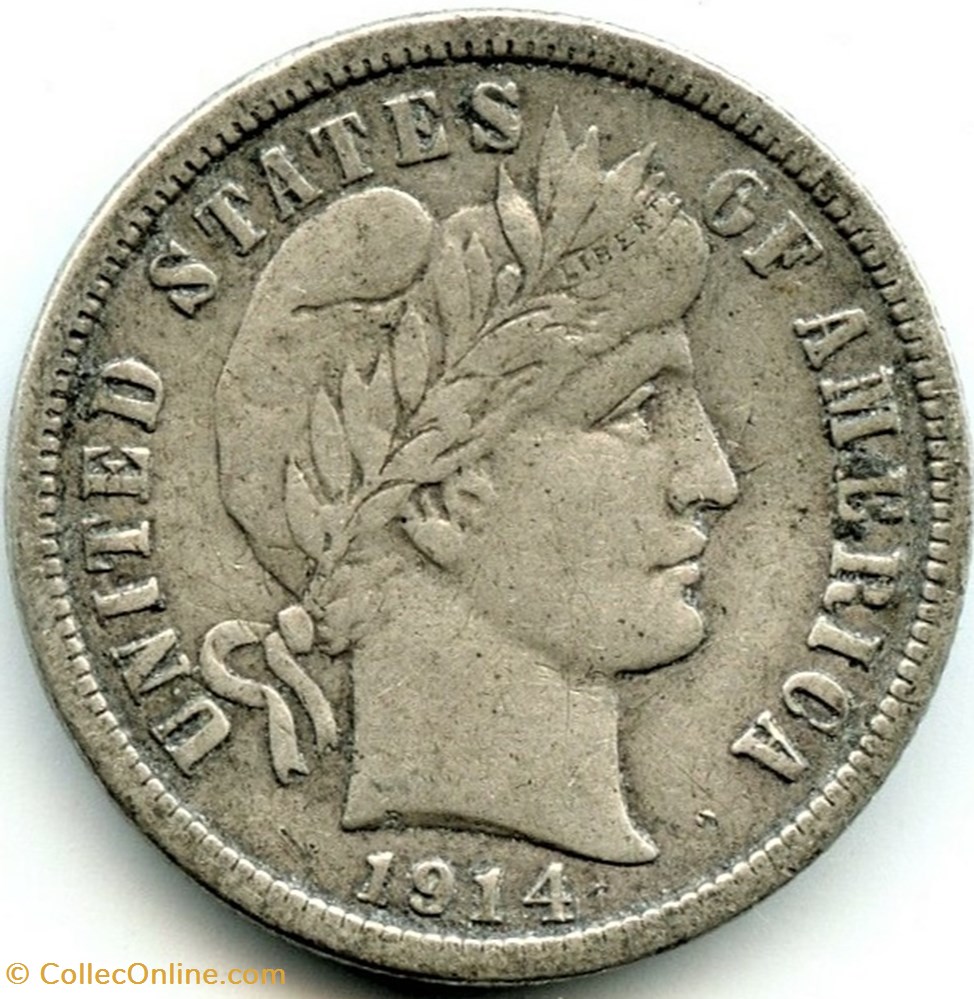monnaies monde etats unis 1914 dime